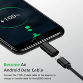 Type-C to Micro USB Çevirici Şarj Dönüştürücü Adaptör